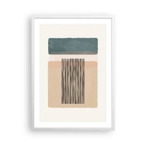 Poster in white frmae - All in Order - 50x70 cm