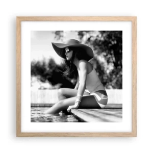 Poster in light oak frame - Summer Dream - 40x40 cm