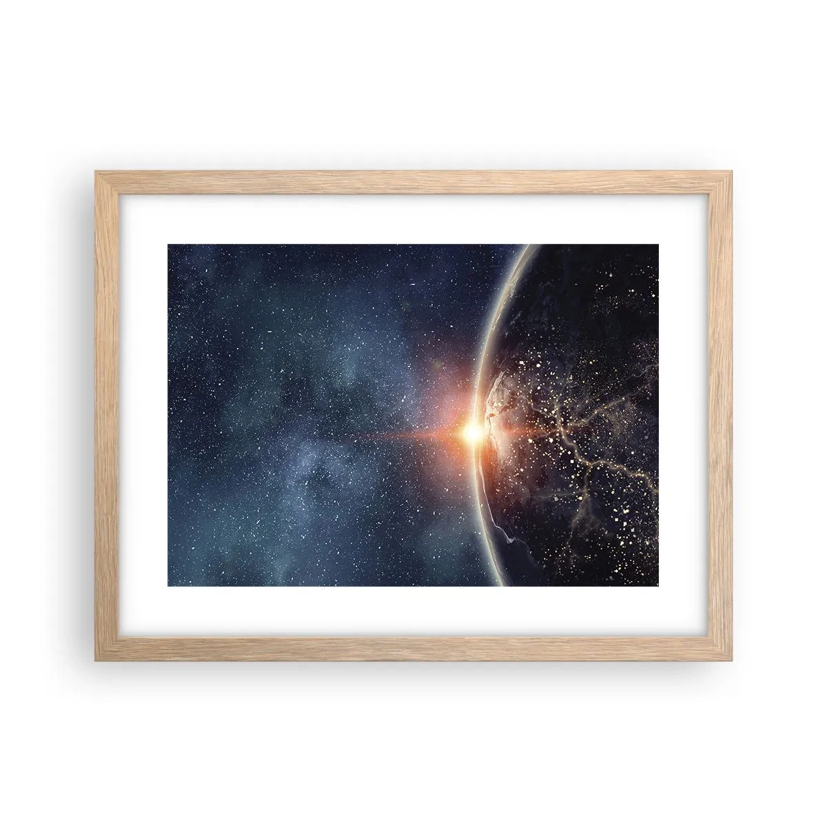 Poster in light oak frame - In a New Perspective - 40x30 cm
