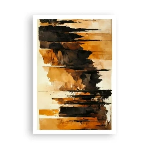 Poster - Harmony of Black and Gold - 70x100 cm