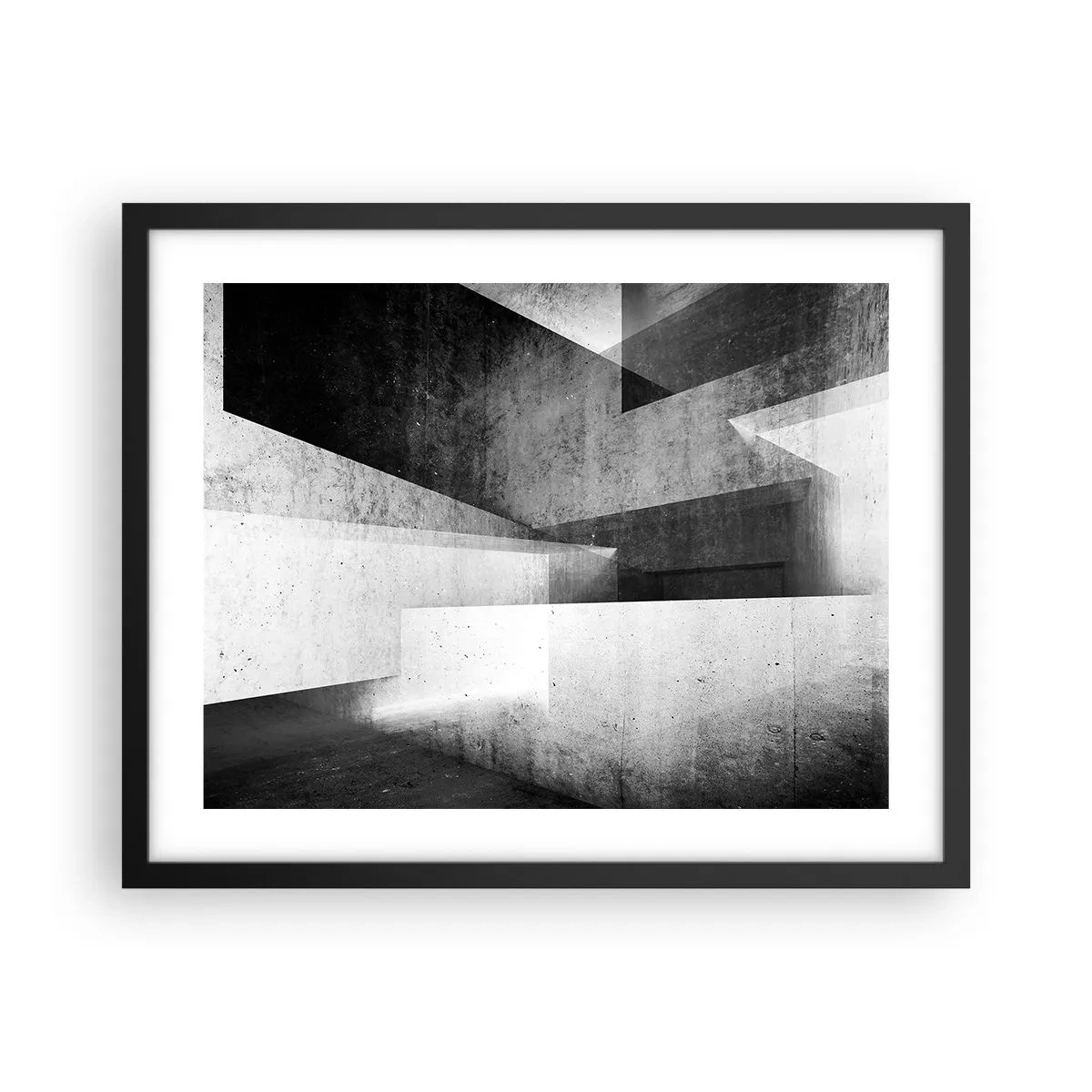 Poster in black frame - Structure of Space - 50x40 cm