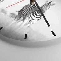 Clock face with lines