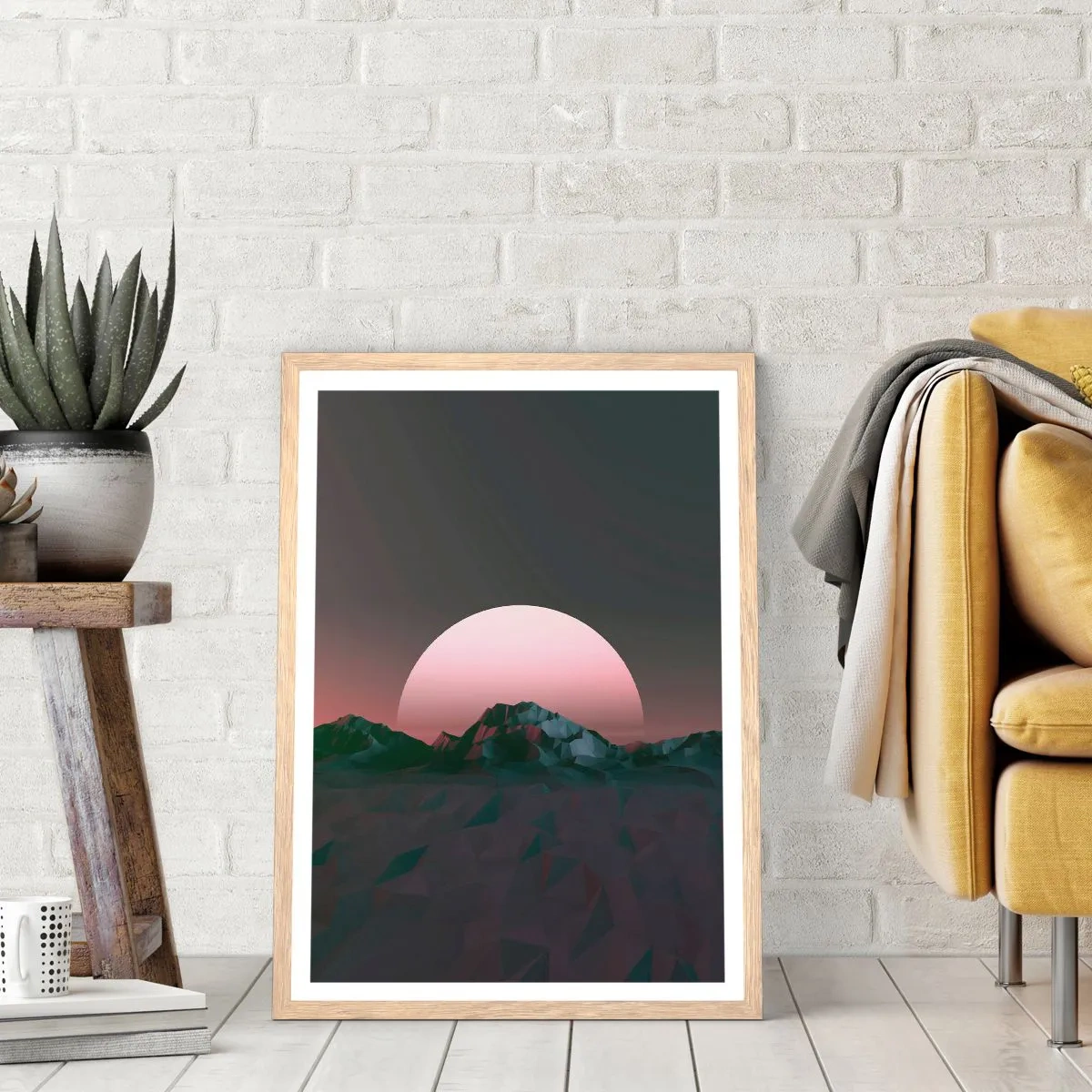 Poster in light oak frame - In a Neighbouring Galaxy - 70x100 cm