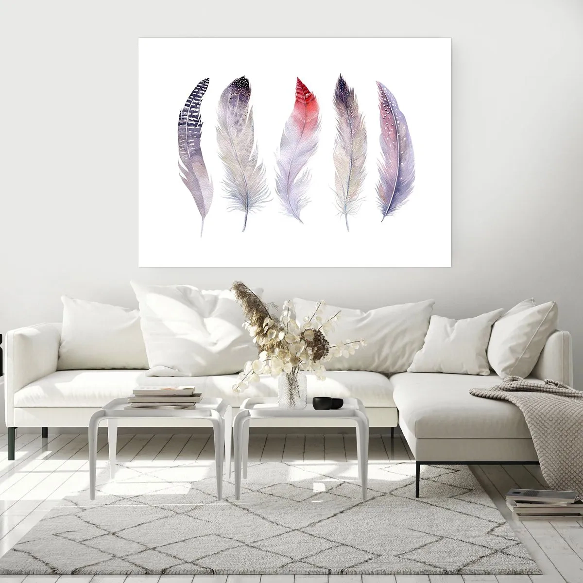 Poster - Delicate Like Pink Fog - 100x70 cm