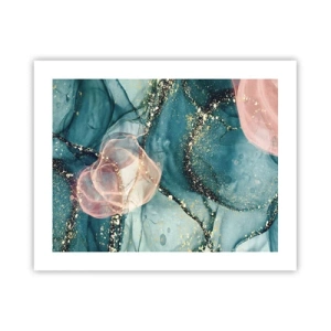 Poster - Silm Blue, Tulle Pink - 50x40 cm