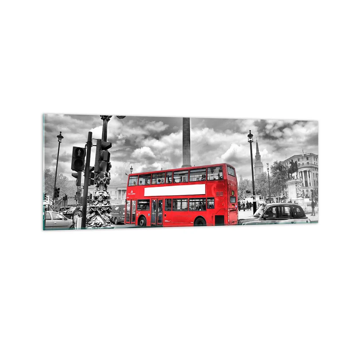 Glass picture - Real Bloodstream of a City - 140x50 cm