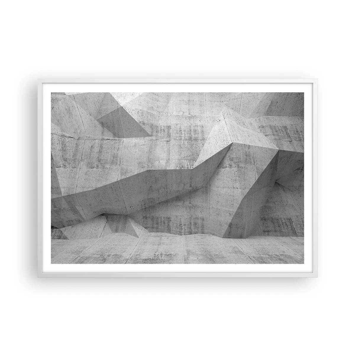 Poster in white frmae - Real Challenge - 100x70 cm