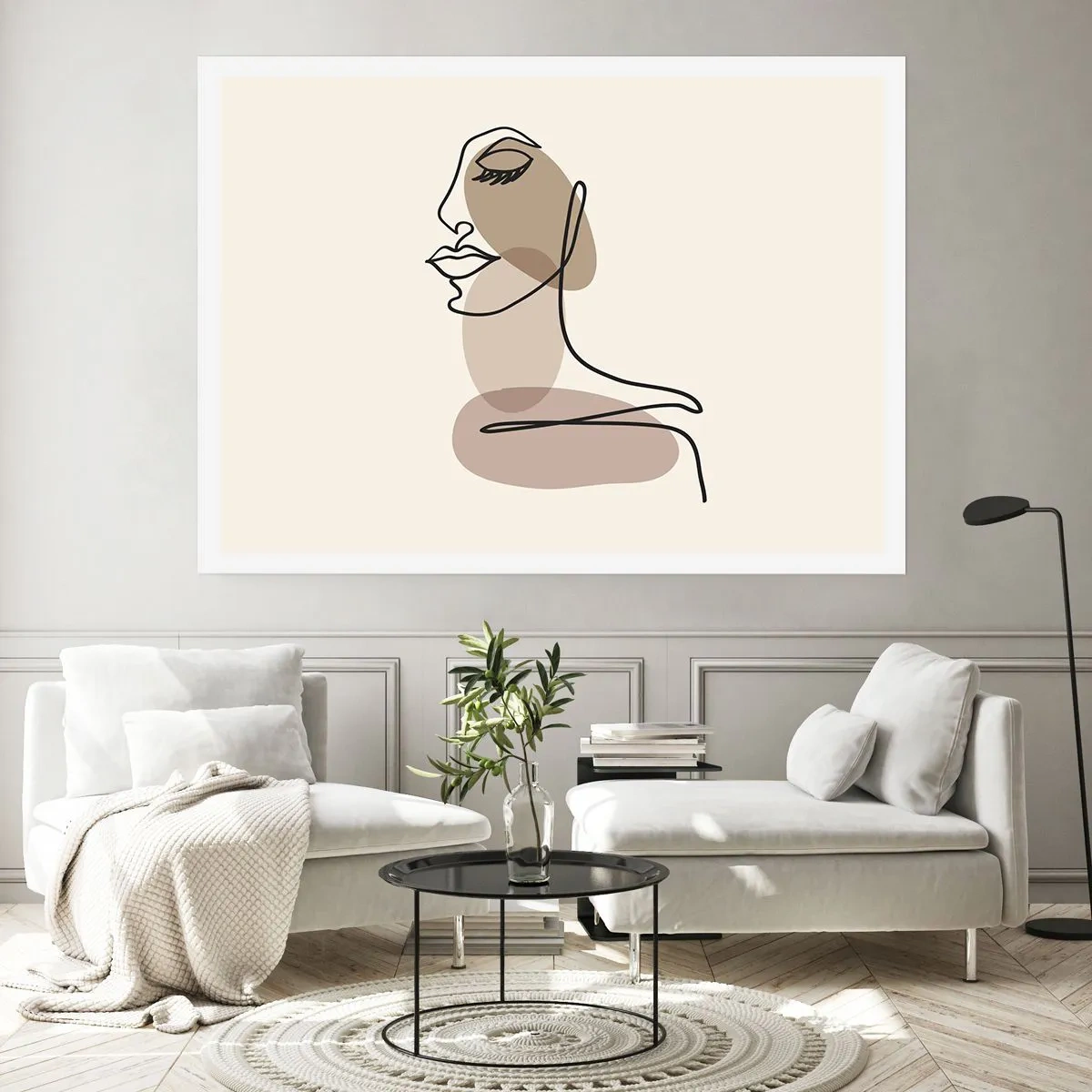 Poster - Listening to Herself - 100x70 cm
