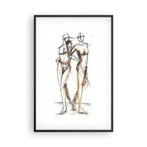 Poster in black frame - Study of Grace - 61x91 cm