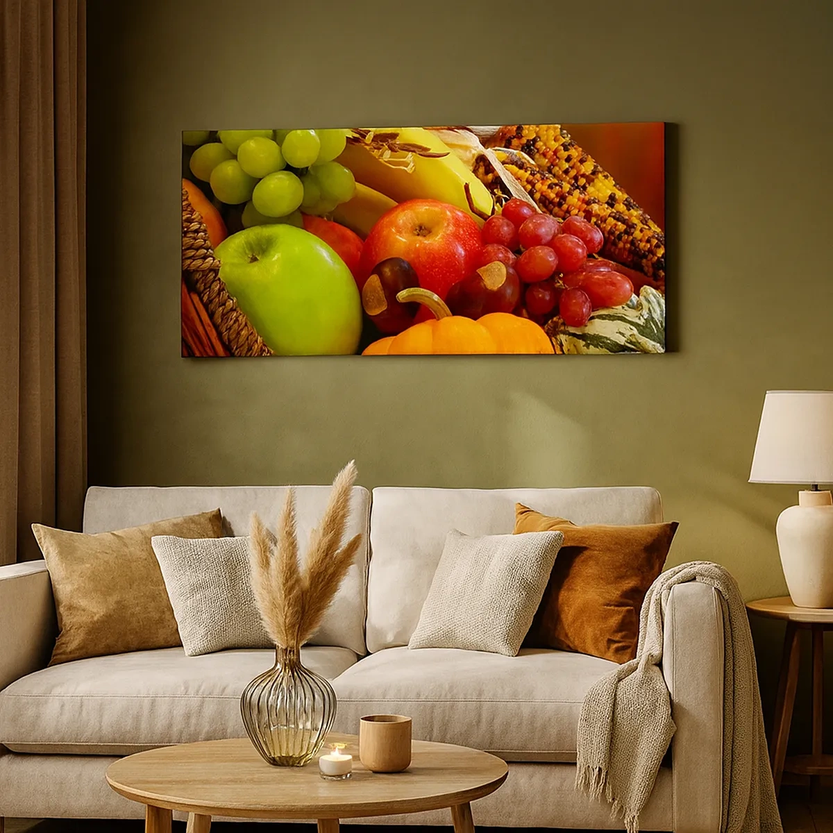 Canvas picture - Basket of Abundance - 30x30 cm