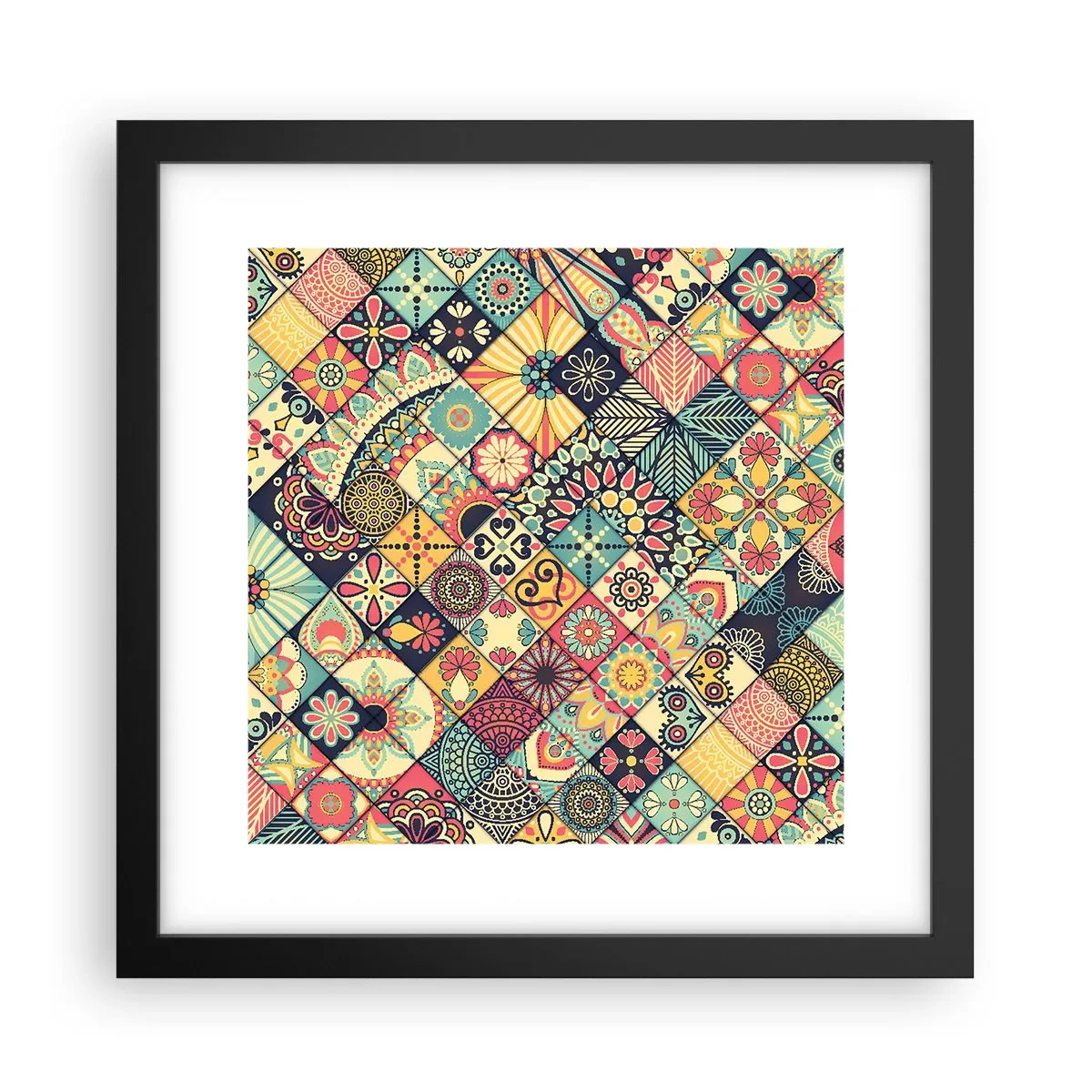 Poster in black frame - Moroccan Style - 30x30 cm