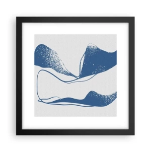 Poster in black frame - Abstract with Wings - 30x30 cm