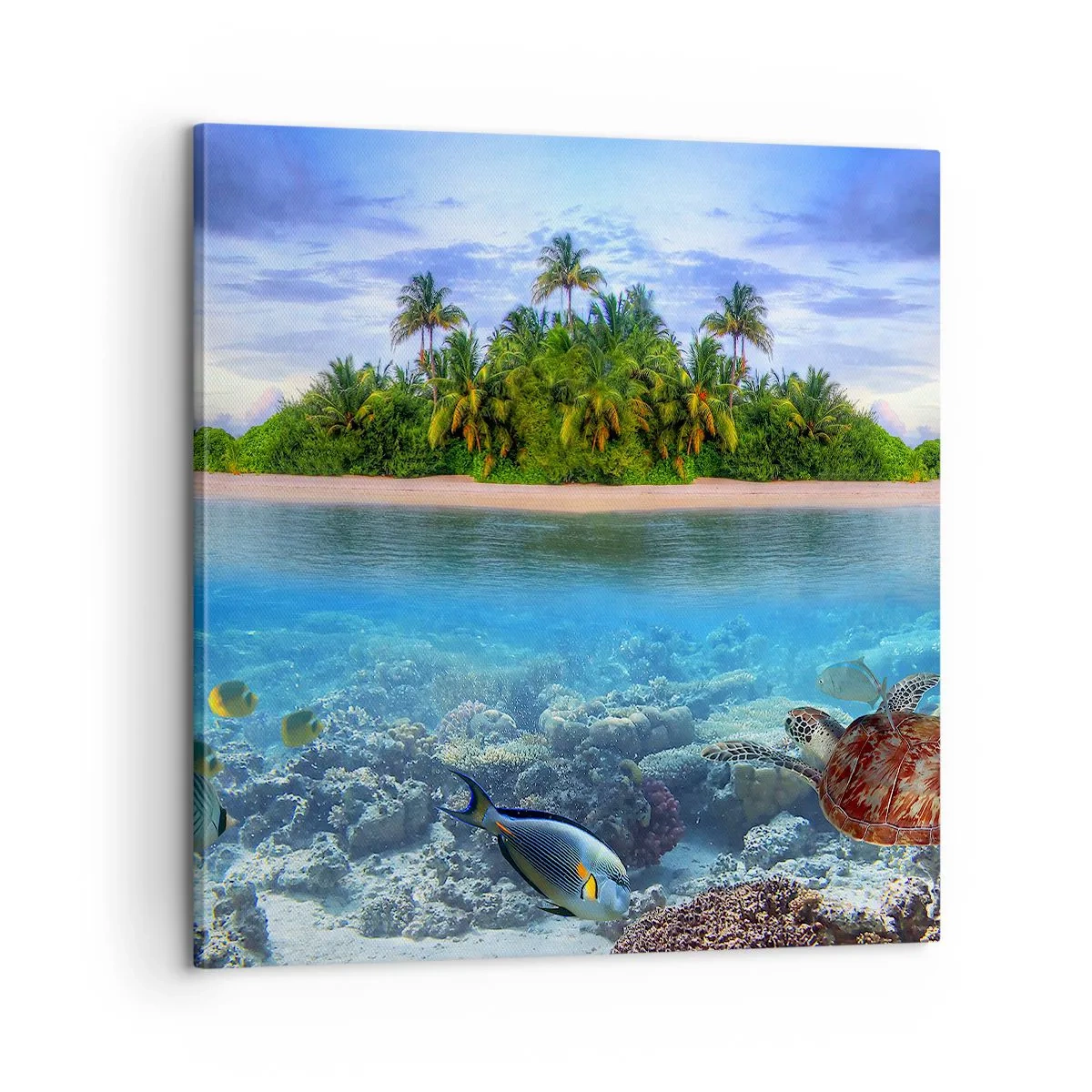 Canvas picture - Heavenly Island Invites You - 60x60 cm