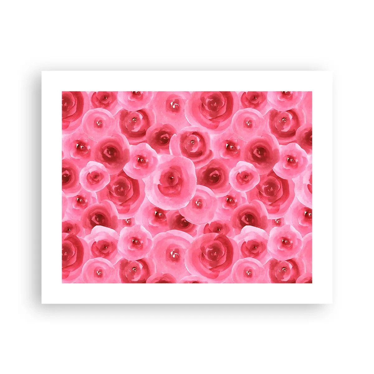 Poster - Roses at the Bottom and at the Top - 50x40 cm