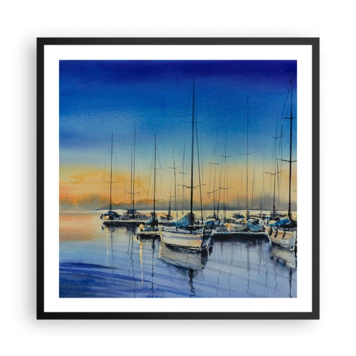 Poster in black frame - The End of a Good Day - 60x60 cm