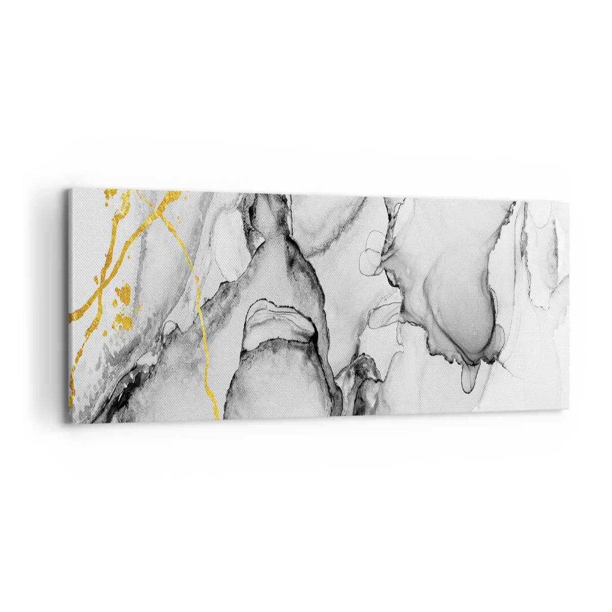 Canvas picture - Composition with a Golden Motif - 100x40 cm