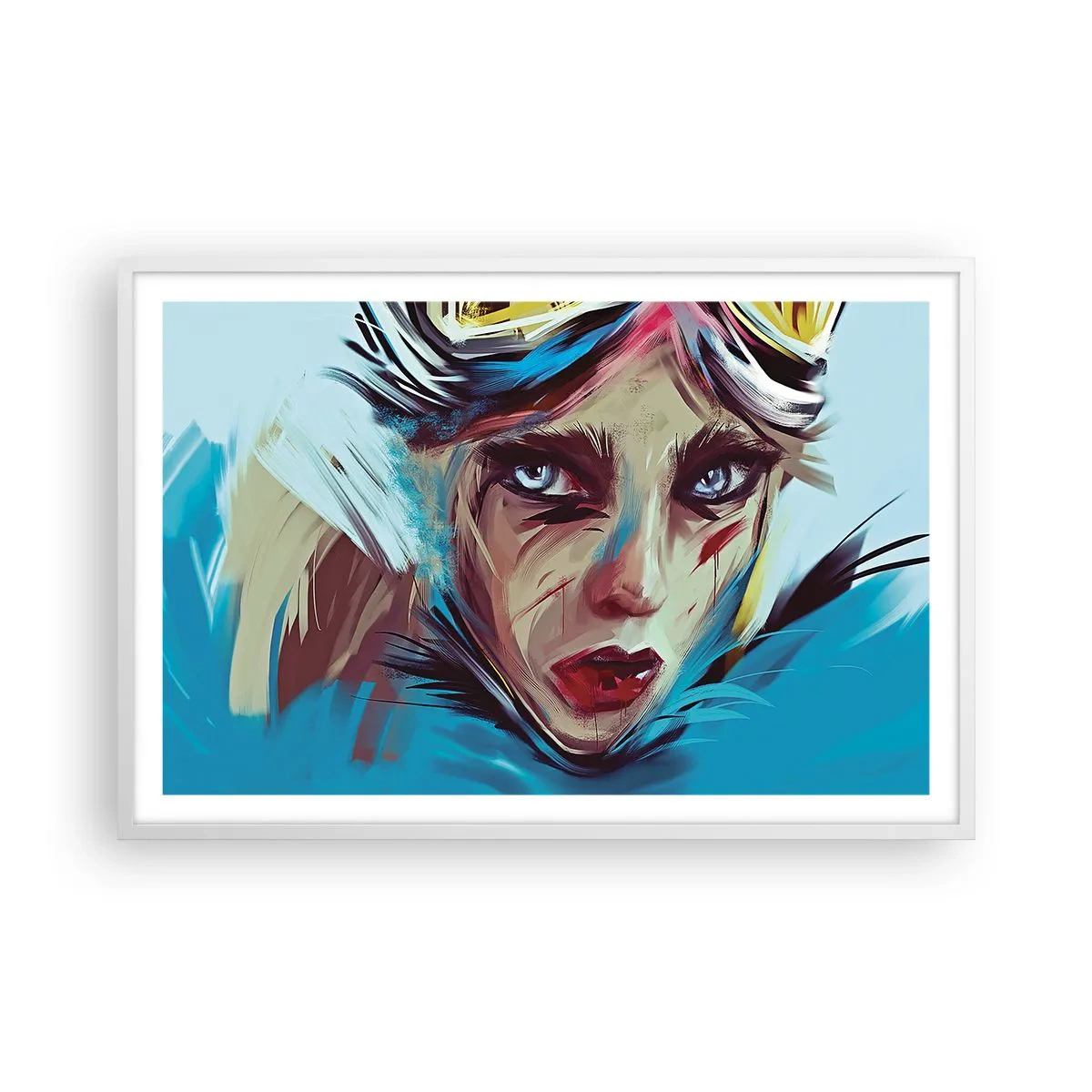 Poster in white frmae - Road Mistress - 91x61 cm