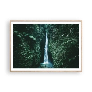 Poster in light oak frame - Tropical Spring - 100x70 cm