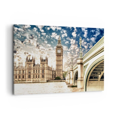 Canvas picture - Clouds over the Thames - 100x70 cm