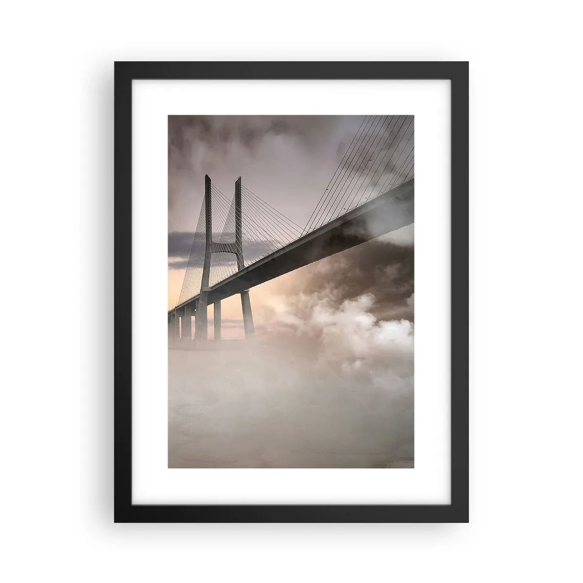 Poster in black frame - By the River that Doesn't Exist - 30x40 cm