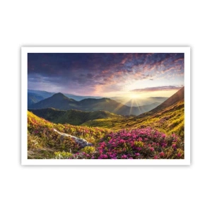 Poster - Freshness of Mountain Morning - 100x70 cm