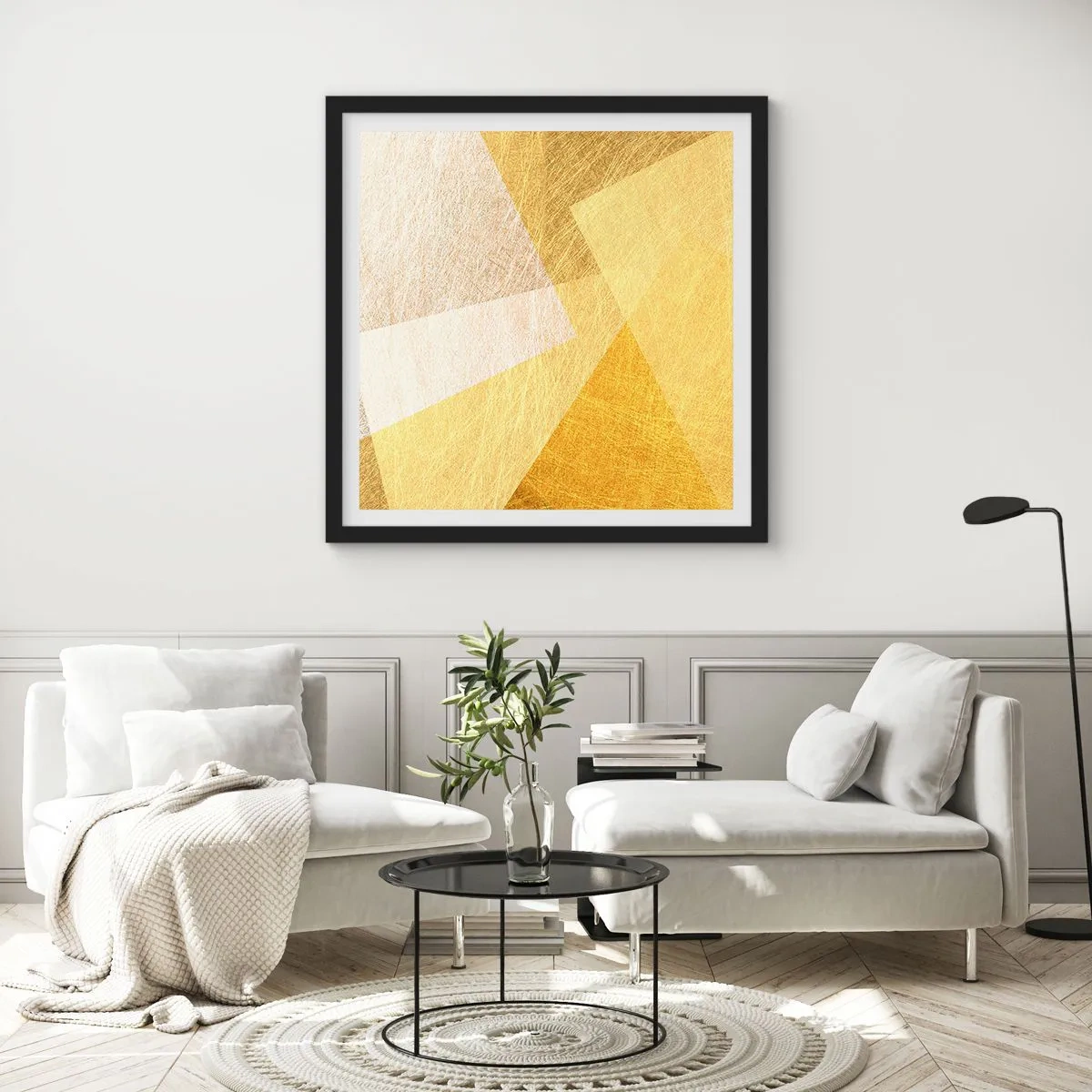 Poster in black frame - Weather of Geometry - 60x60 cm