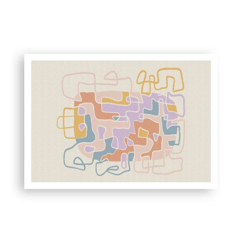 Poster - Maze - Joyful Adventure - 100x70 cm