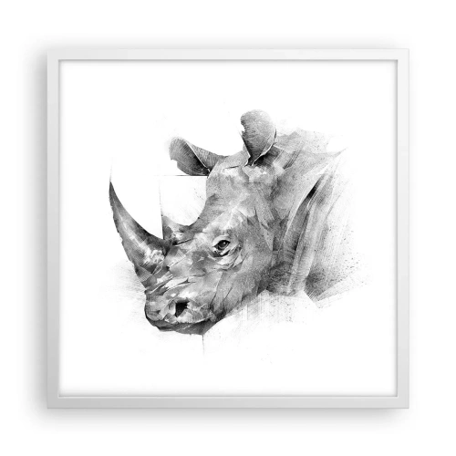 Poster in white frmae - African Portrait - 50x50 cm