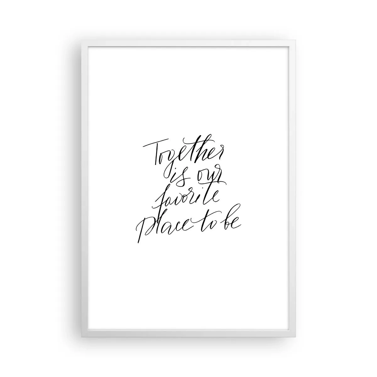 Poster in white frmae - Do You Also Feel This? - 50x70 cm