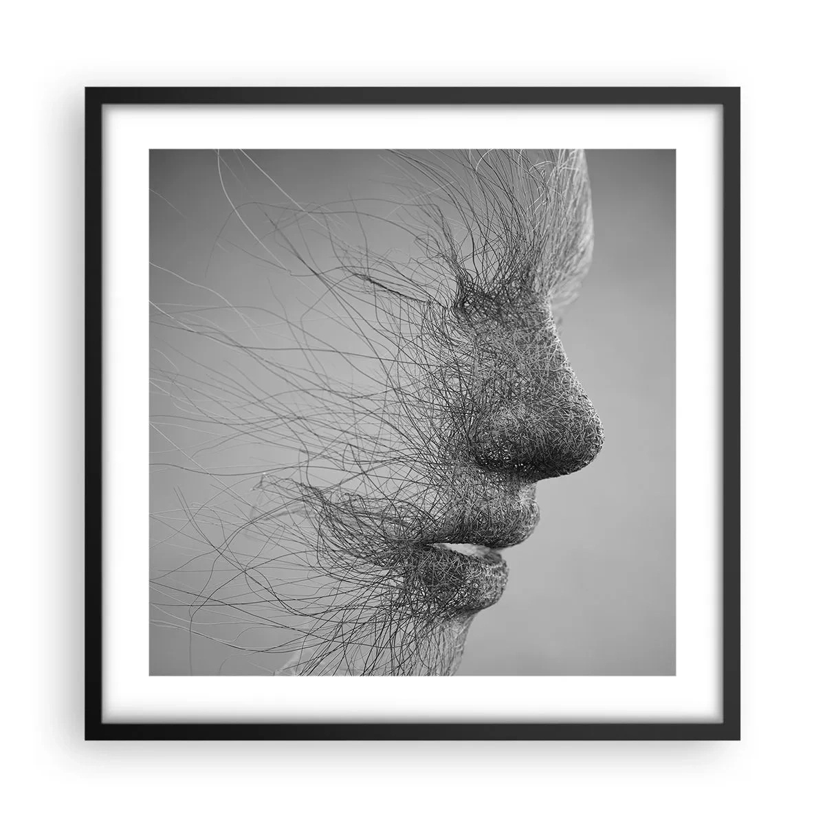 Poster in black frame - Spirit of the Wind - 50x50 cm