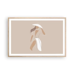 Poster in light oak frame - Fashion Is Fun - 91x61 cm