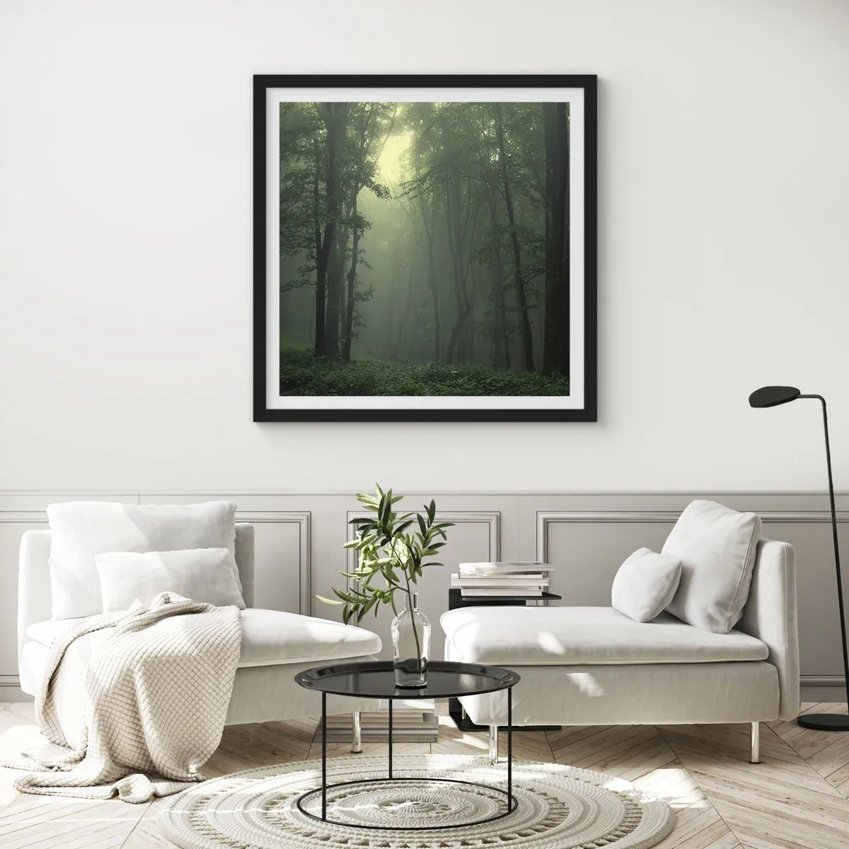Poster in black frame - Before It Wakes Up - 60x60 cm
