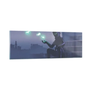 Glass picture - Life Will Be Restored - 90x30 cm