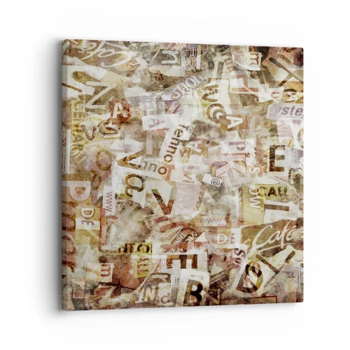 Canvas picture - Jumbled up Words - 30x30 cm