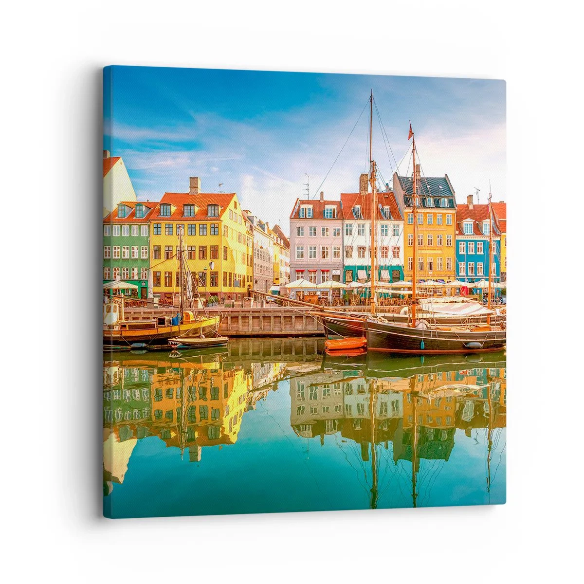 Canvas picture - By Water Smooth as a Mirror - 30x30 cm