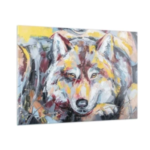 Glass picture - Wolf Eyes - 100x70 cm