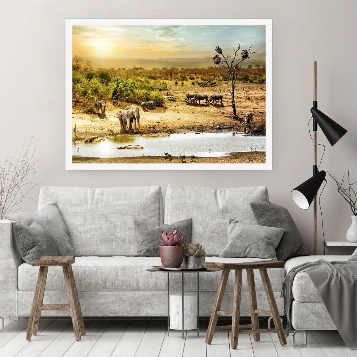 Poster - There Is a River that Flows from Eden - 50x40 cm