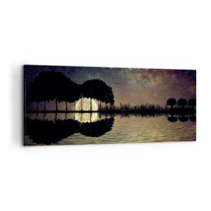 Canvas picture - Night at the Edge of the World - 120x50 cm
