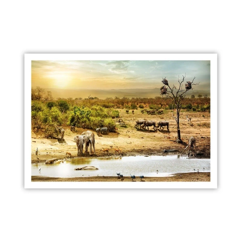Poster - There Is a River that Flows from Eden - 100x70 cm