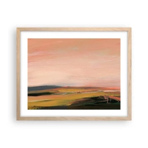 Poster in light oak frame - In Pink Tones - 50x40 cm