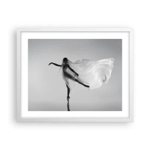 Poster in white frmae - Lightness and Grace - 50x40 cm