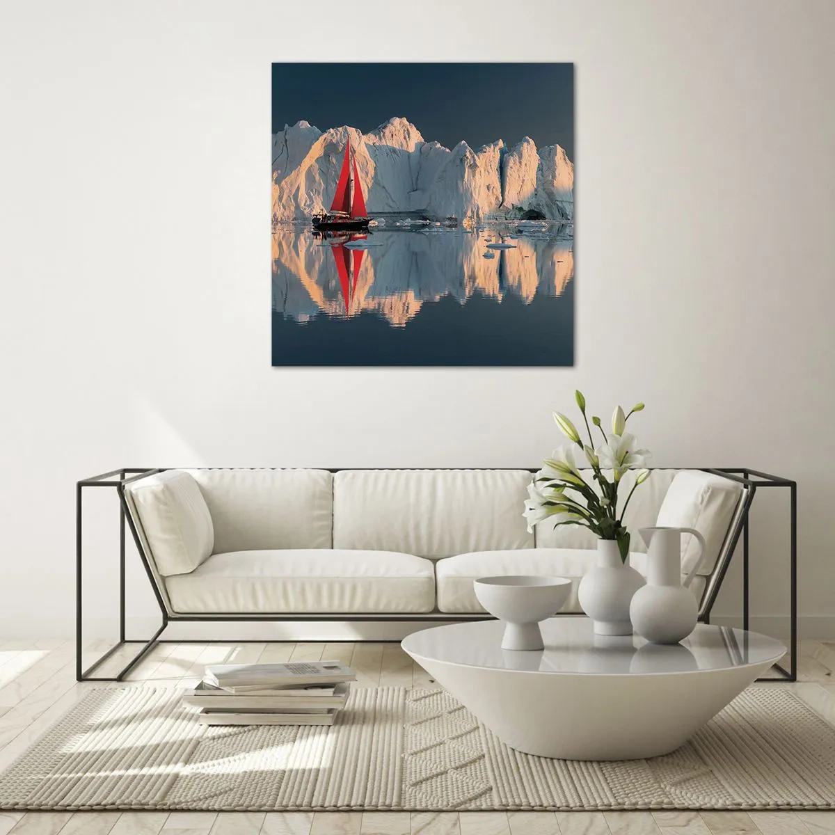 Glass picture - On the Edge of the World - 30x30 cm