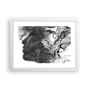 Poster in white frmae - Wrapped up in Dreams - 40x30 cm